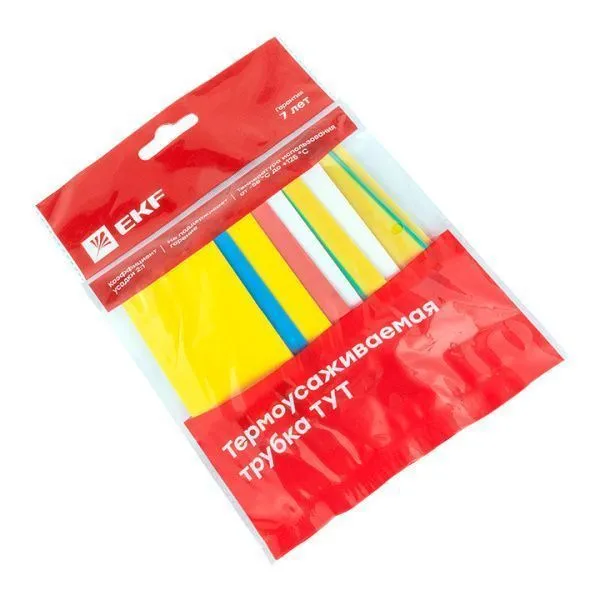 ТУТ нг 30/15 набор:7 цветов по 3шт. 100мм. EKF