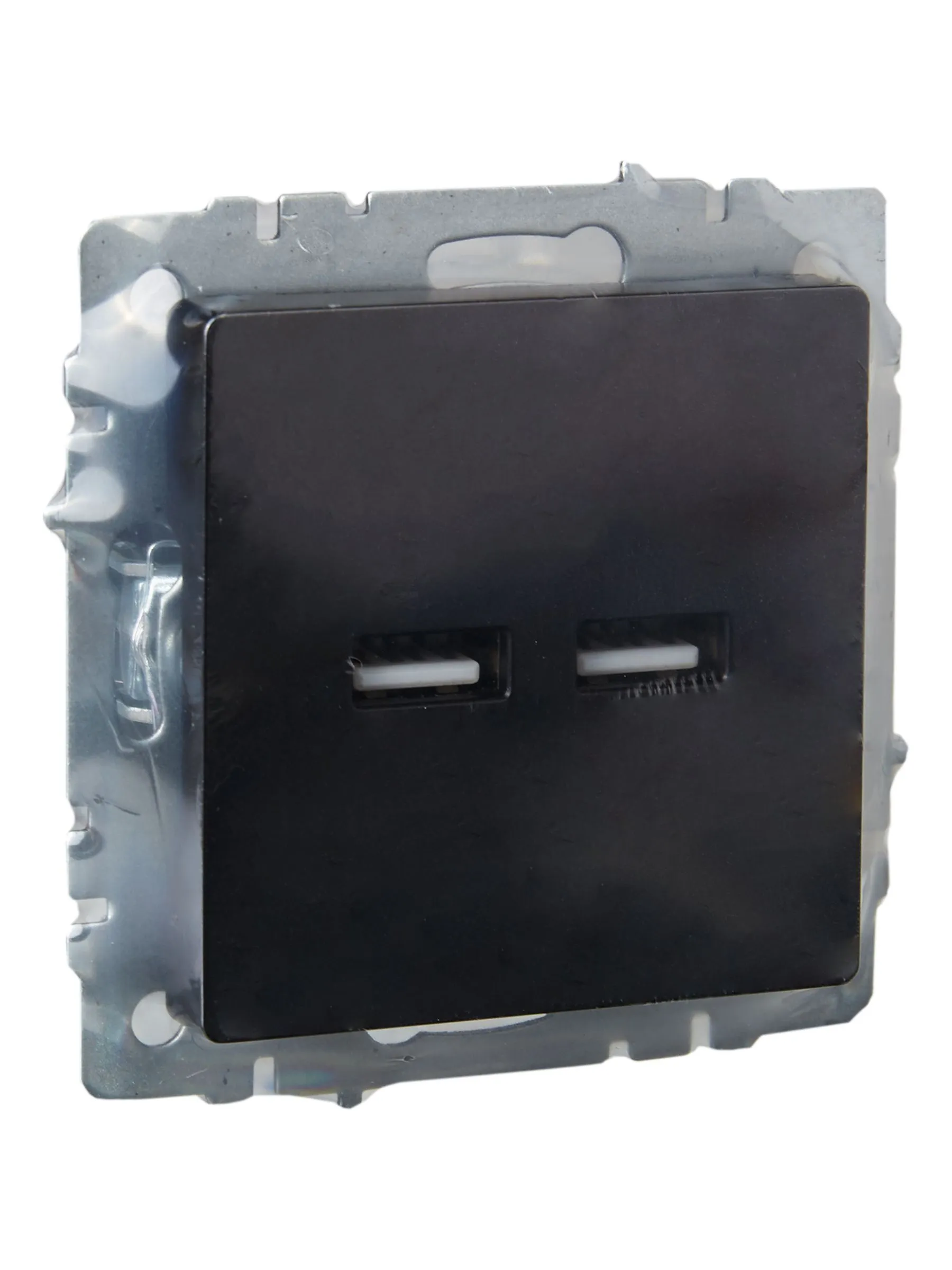 BRITE Розетка USB A+A 5В 3,1А РЮ10-1-БрЧ черный IEK - Фото 3