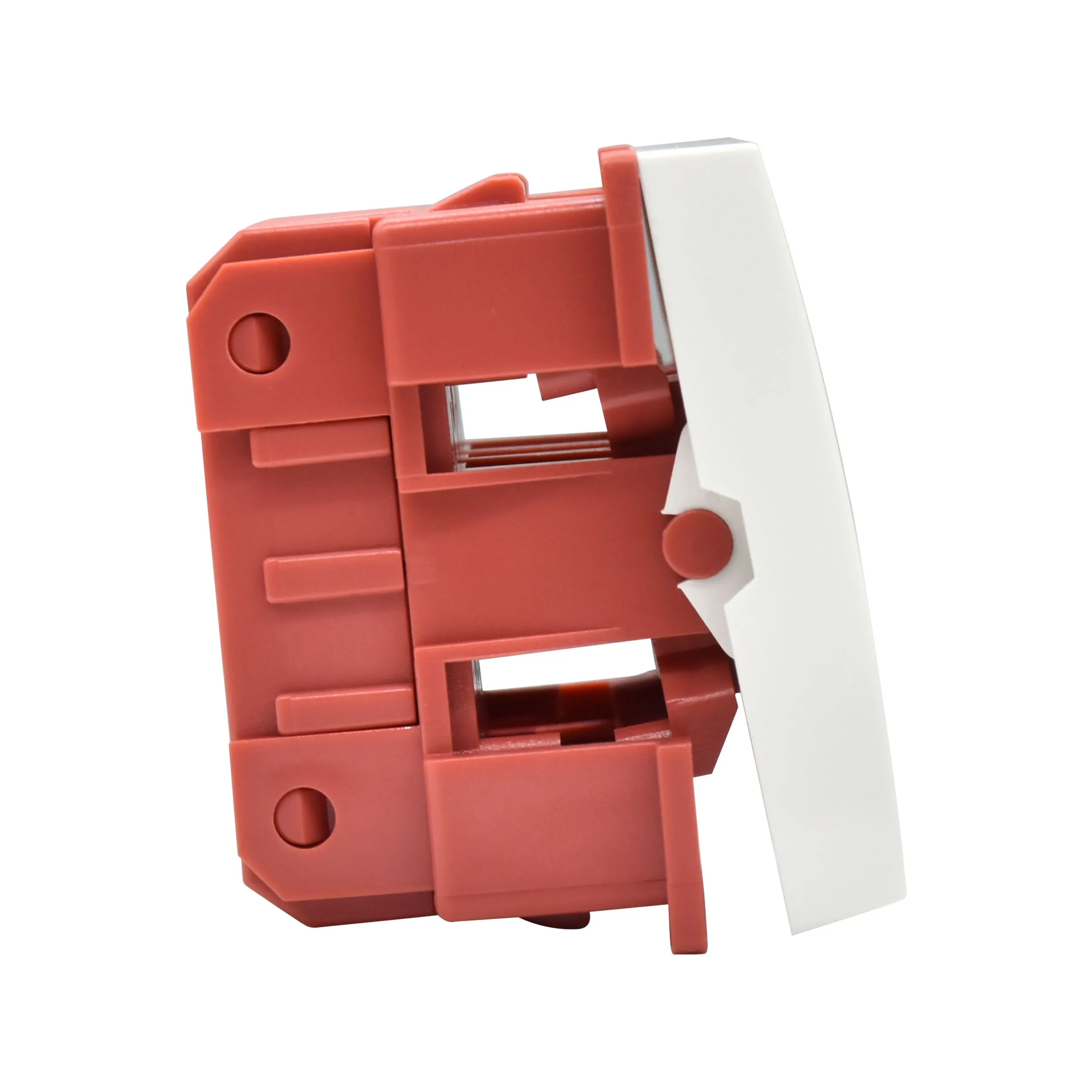 Выключатель проходной (переключатель) двухклавишный ВК4-22-00-П (на 2 модуля) ПРАЙМЕР белый IEK - Фото 6