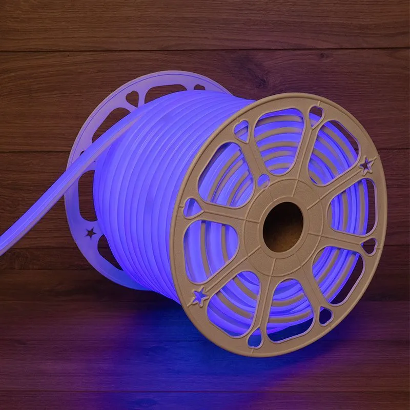 Гибкий неон LED SMD, форма – D, 16х16 мм, синий, 144 LED/м, бухта 50 м 131-083