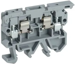 Клемма винтовая КВИ-4-П с держателем предохранителя 5х20 серая IEK YZN30-004F-K02