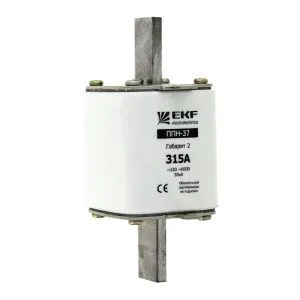 Плавкая вставка ППН-37 400/125А габарит 2 EKF fus-37/400/125
