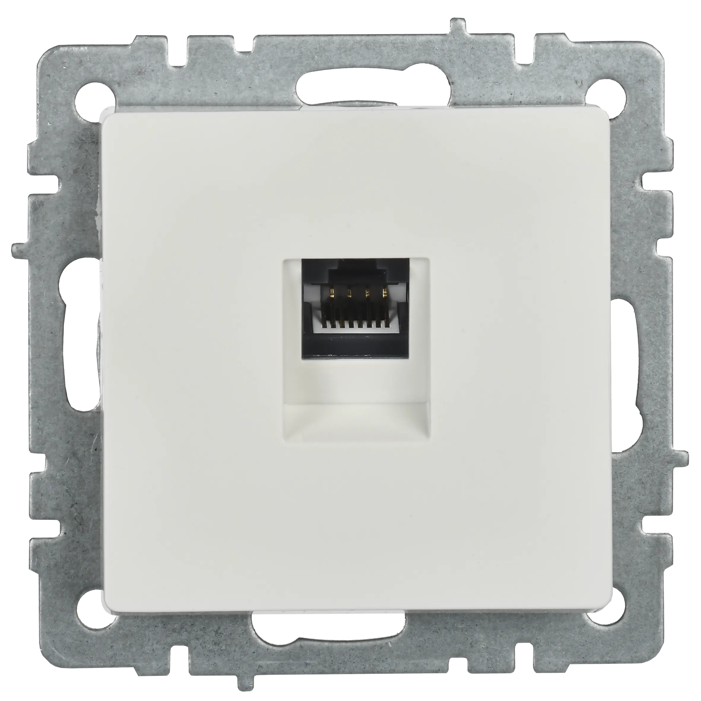 BRITE Розетка компьютерная RJ45 кат.5E РК10-БрБ белый IEK - Фото 4