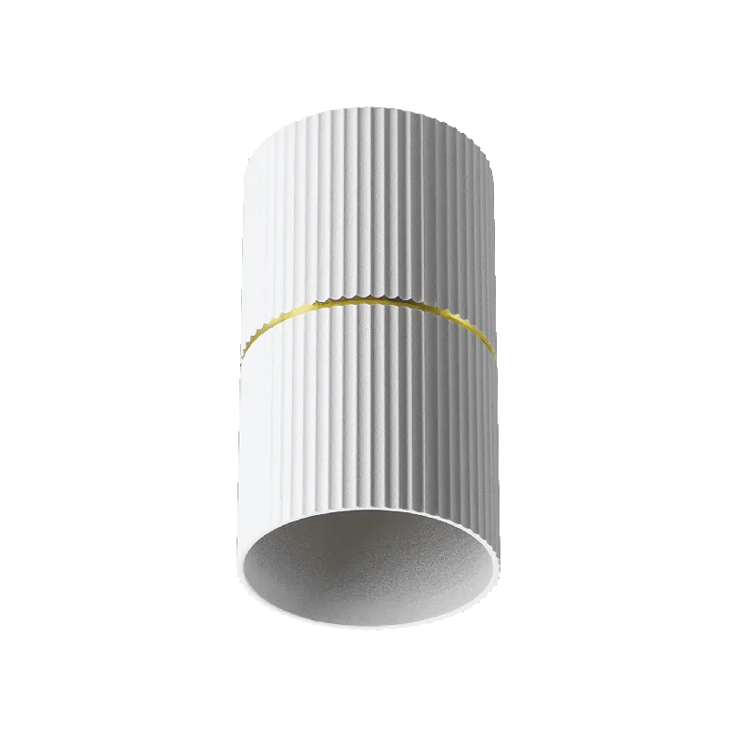 Накладной светильник WOLTA WSL-GU10/18WG NIMB под лампу GU10 Белый/золото D55x110