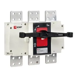 Рубильник-выключатель 1250A 3P c рукояткой управления для прямой установки PowerSwitch EKF psds-1250-3