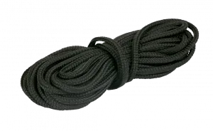 Шнур из п/э нити для фиксации проводов на изоляторах, цвет - черный, ТМ "МезонинЪ", (5м /уп) GE70005