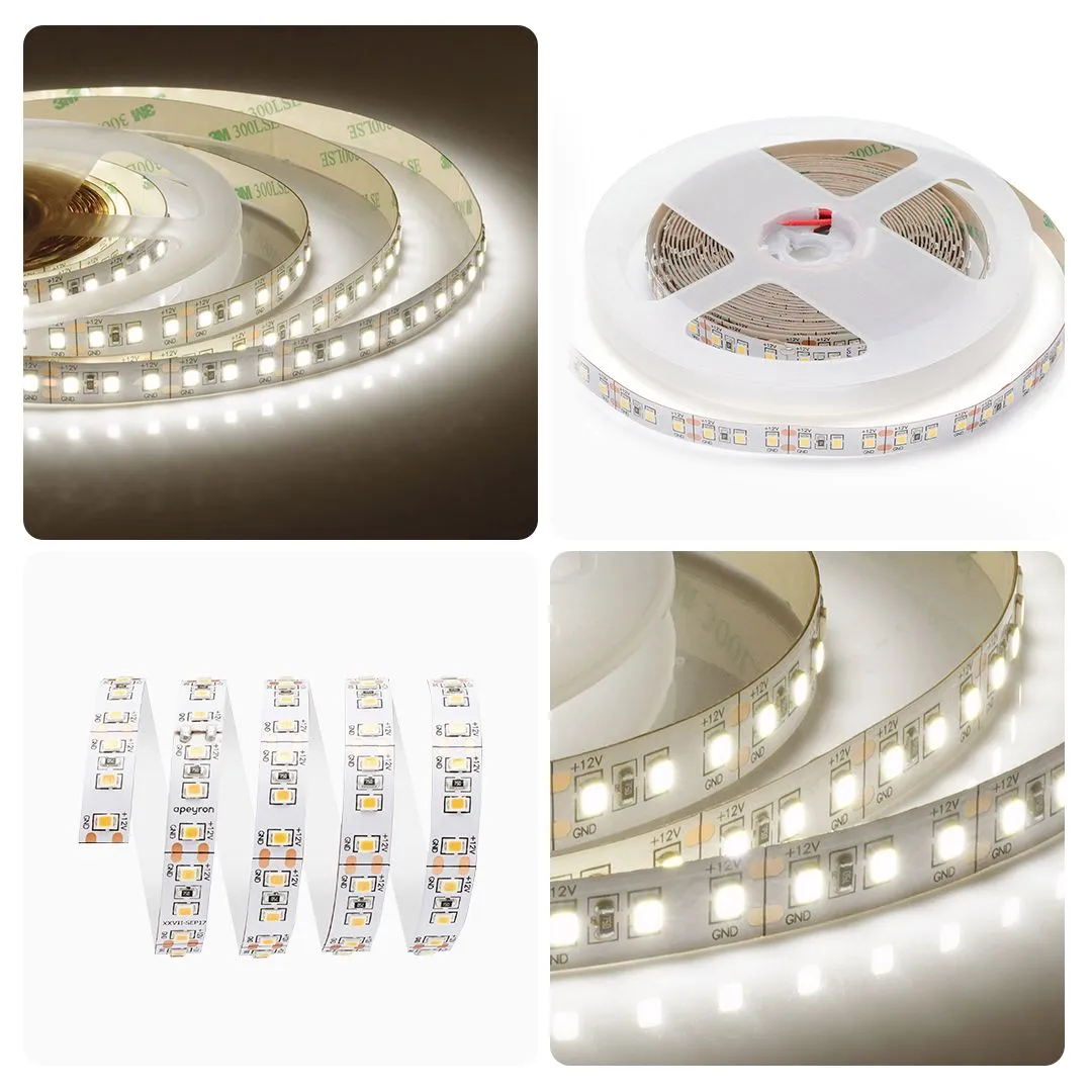 Лента светодиодная СТ smd2835 120д/м 12В 3000К IP20 5м Apeyron - Фото 8