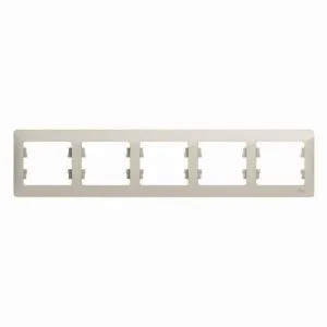 Рамка 5-м Glossa горизонт. молоч. SE GSL000905 454502