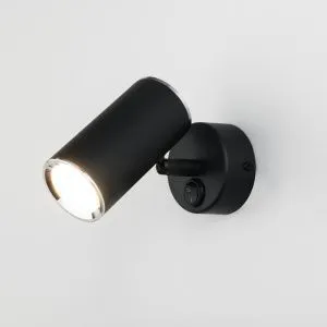 Светильник настенный Rutero GU10 SW MRL 1003 черный Elektrostandard a043980