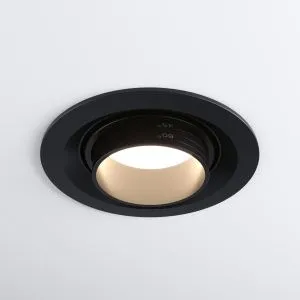 Светильник светодиодный встраиваемый с регулировкой угла освещения 9919 LED 10W 4200K черный Elektro a052458