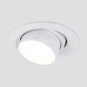 Светильник светодиодный встраиваемый с регулировкой угла освещения 9920 LED 15W 4200K белый Elektros a052463