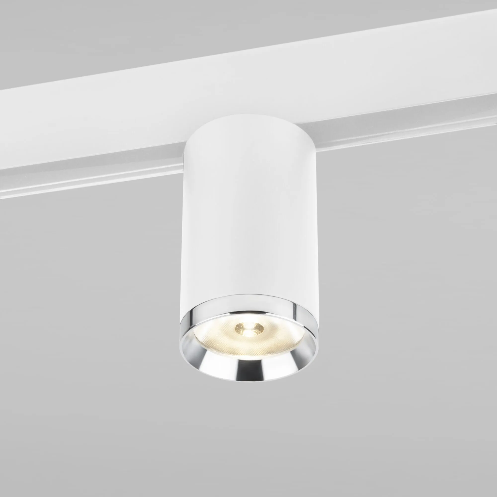 Slim Magnetic R06 Трековый светильник 10W 4200K Ringe (белый/серебро) 85506/01 Elektrostandard