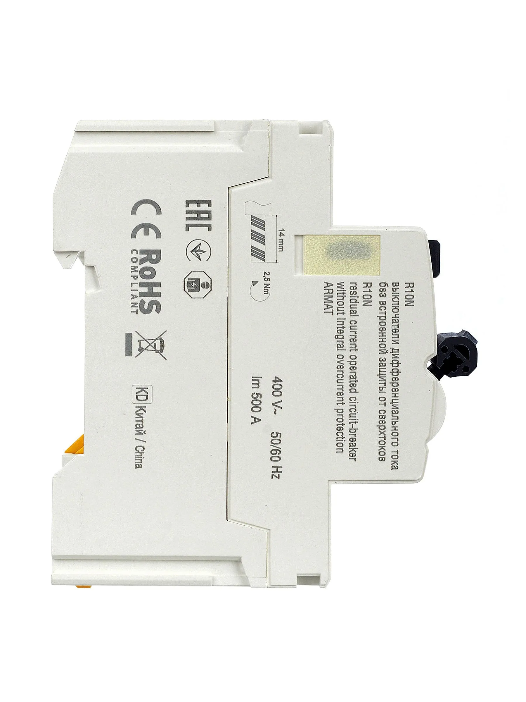 ARMAT Выключатель дифференциального тока R10N 4P 25А 30мА тип A IEK - Фото 7