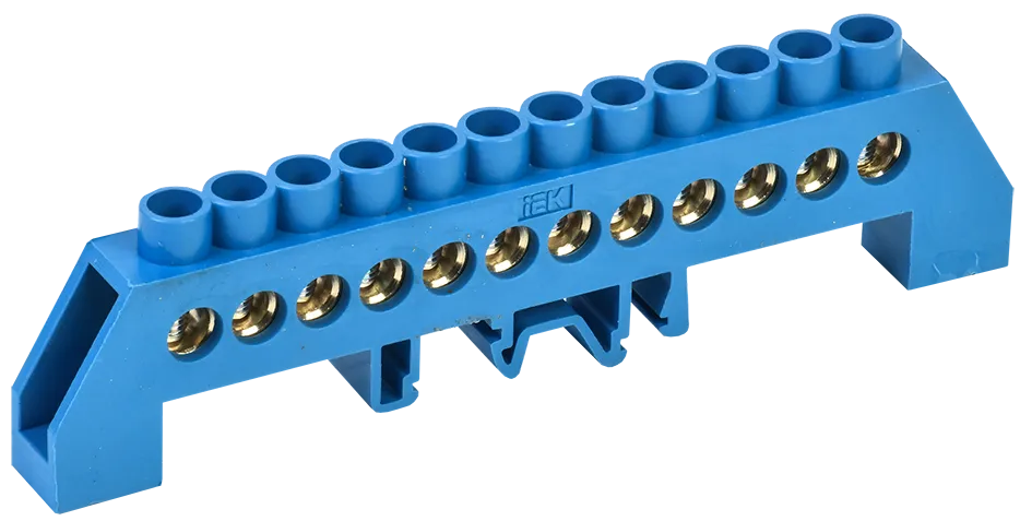 Шина N "ноль" в комбинированном DIN-изоляторе типа "Стойка" ШНИ-8х12-12-КС-С IEK