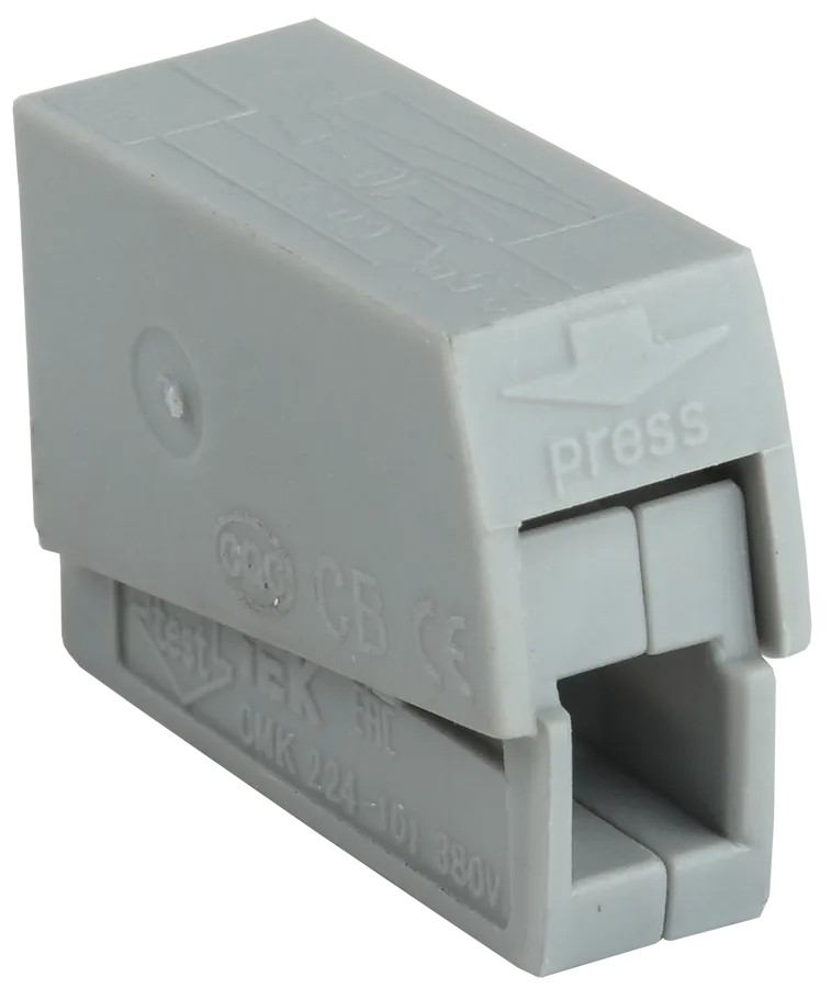 Строительно-монтажная клемма СМК 224-101 для светильников (4шт/упак) IEK