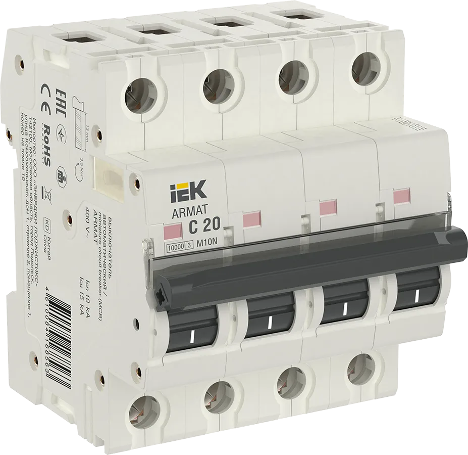 ARMAT Автоматический выключатель M10N 4P C 20А IEK