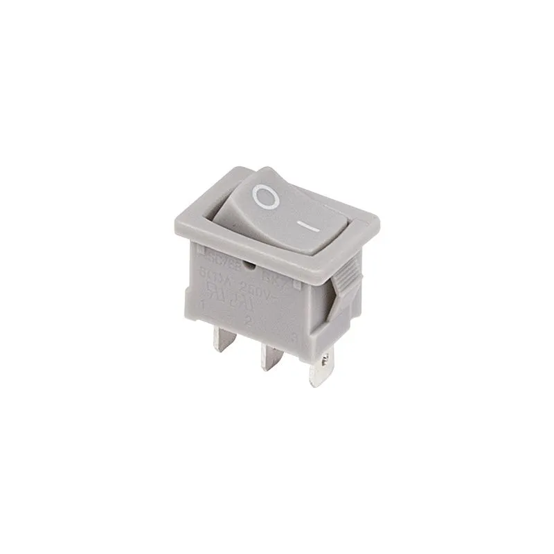 Переключатель клавишный 250V 6А (3с) ON-ON серый Mini (RWB-202, SC-768) REXANT