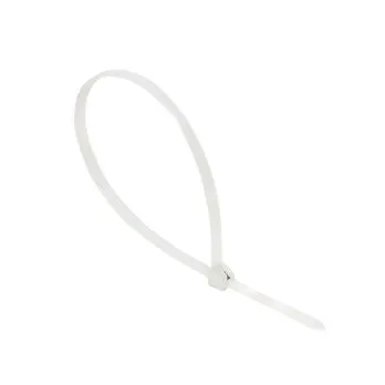 Хомут нейлоновый со стальным зубом (б), 4x200 (100шт) EKF