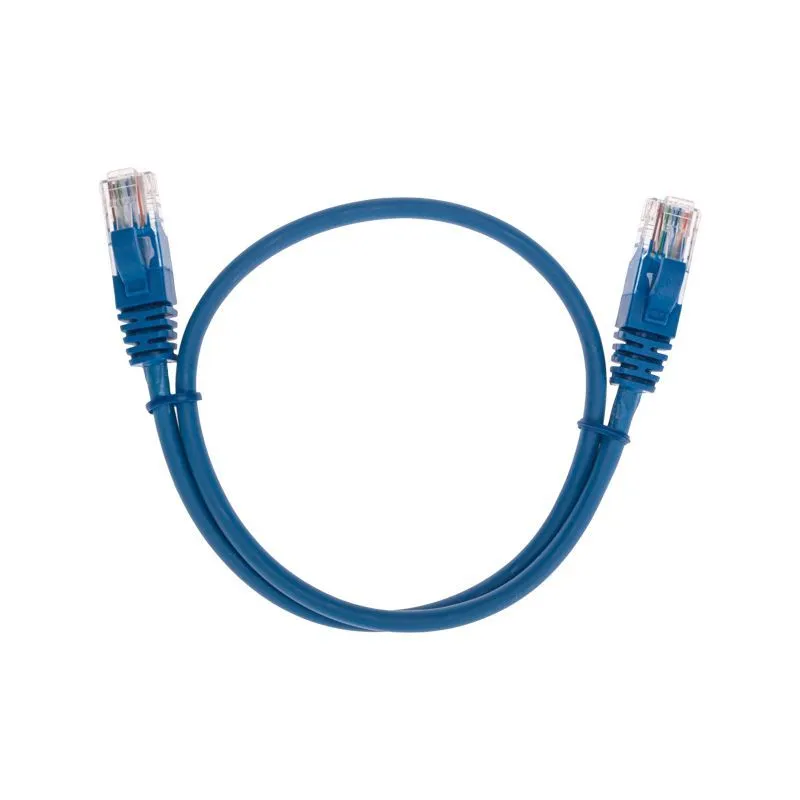 Патч-корд U/UTP, CAT 5e, RJ45-RJ45, 26AWG, LSZH, синий, 0,5м REXANT 02-0104-05