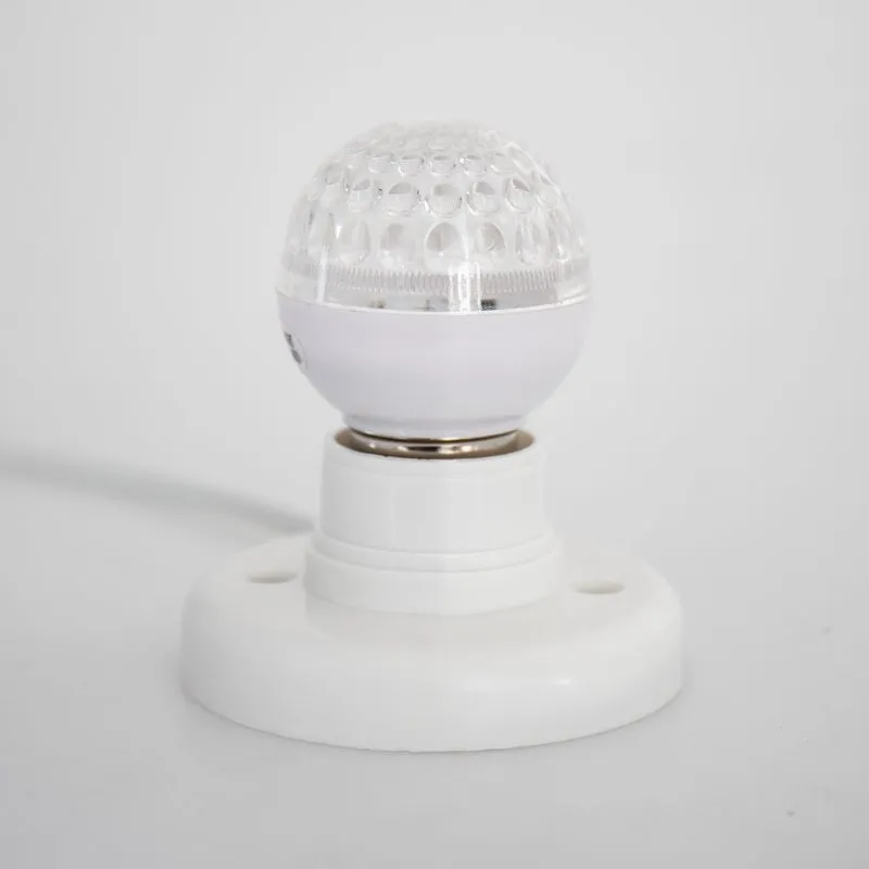 Лампа светодиодная, диаметр 50мм, E27, 9 LED, 1Вт, ТЕПЛЫЙ БЕЛЫЙ, прозрачная колба, 230В NEON-NIGHT - Фото 3