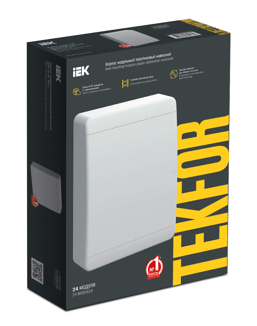 TEKFOR Корпус пластиковый ЩРН-П-24 IP41 белая дверь IEK - Фото 2
