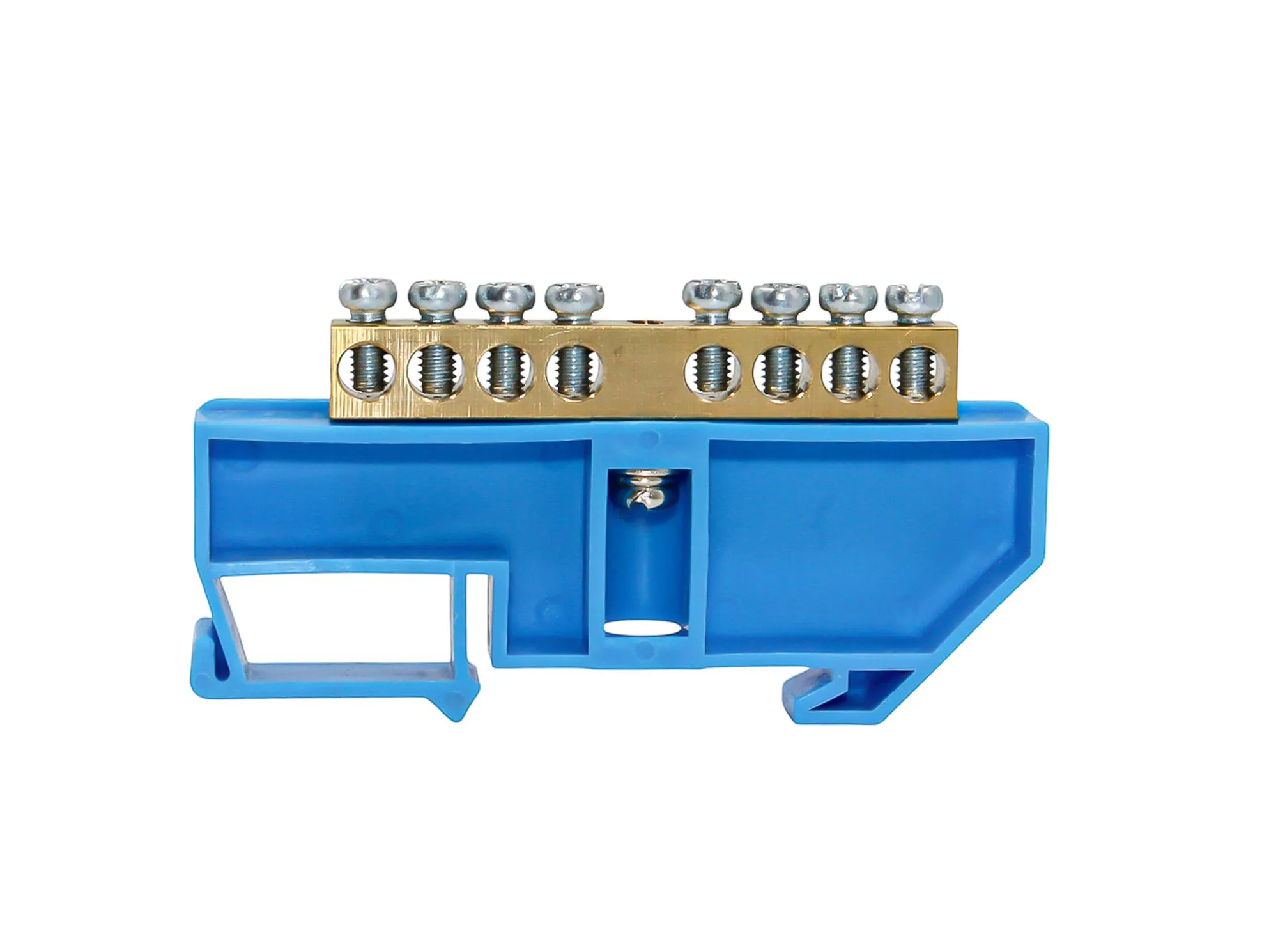 Шина N "ноль" на DIN-изоляторе СИНИЙ 6х9-8 - Фото 2