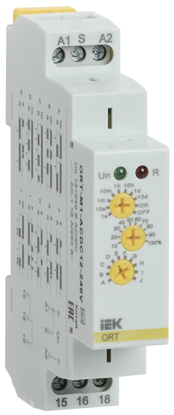 Реле времени ORT многофункциональное 1 контакт 12-240В AC/DC IEK