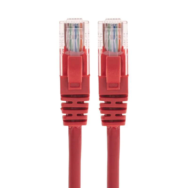 Патч-корд U/UTP, CAT 5e, RJ45-RJ45, 26AWG, LSZH, красный, 0,3м REXANT - Фото 2