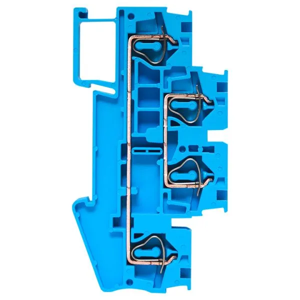 Колодка клеммная пружинная двойная JXB-ST-4 32А синяя EKF - Фото 4