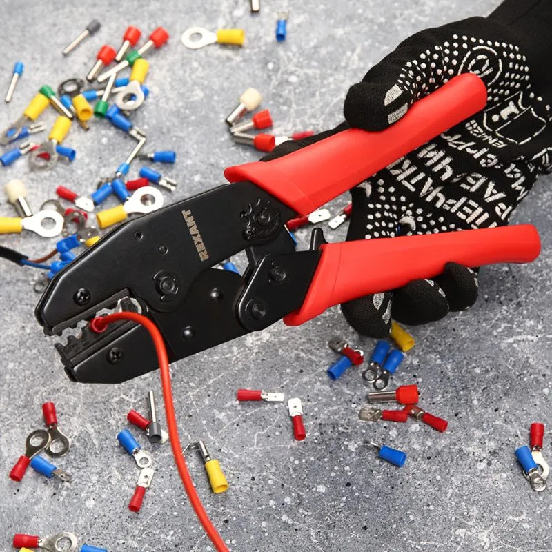 Кримпер HT-336N для обжима изолированных и неизолированных гильз 1,5-10,0мм² REXANT - Фото 2