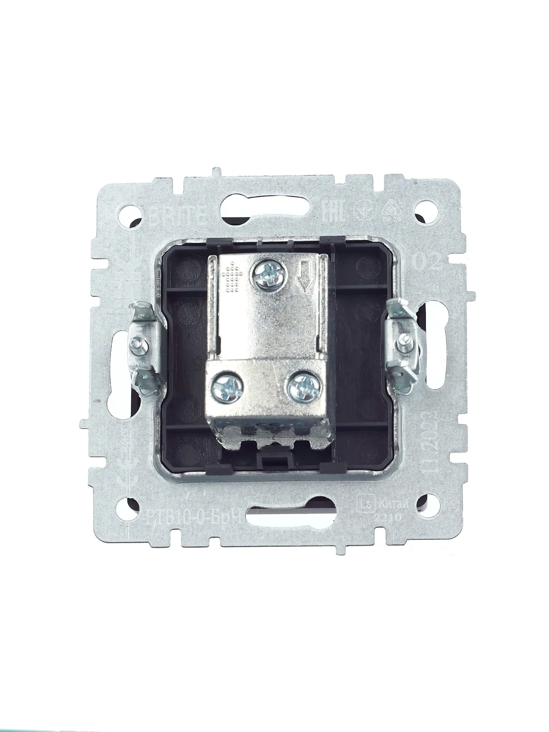 BRITE Розетка TV проходная РТВ10-0-БрЧ черный IEK - Фото 6