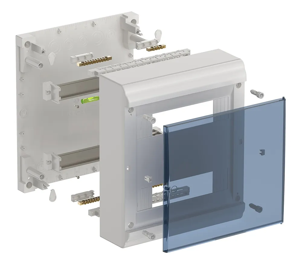 PRIME Корпус пластиковый ЩРН-П-24 модуля навесной белый IP41 IEK - Фото 2