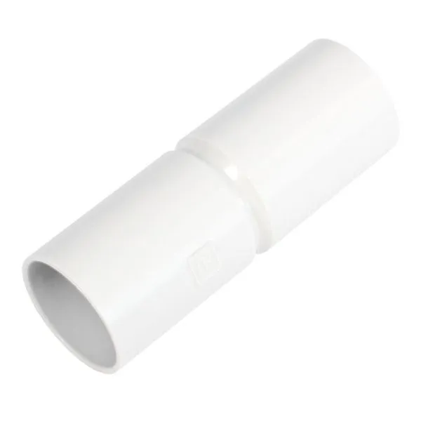 Патрубок-муфта белая d50 мм (12шт/144шт уп/кор) Промрукав