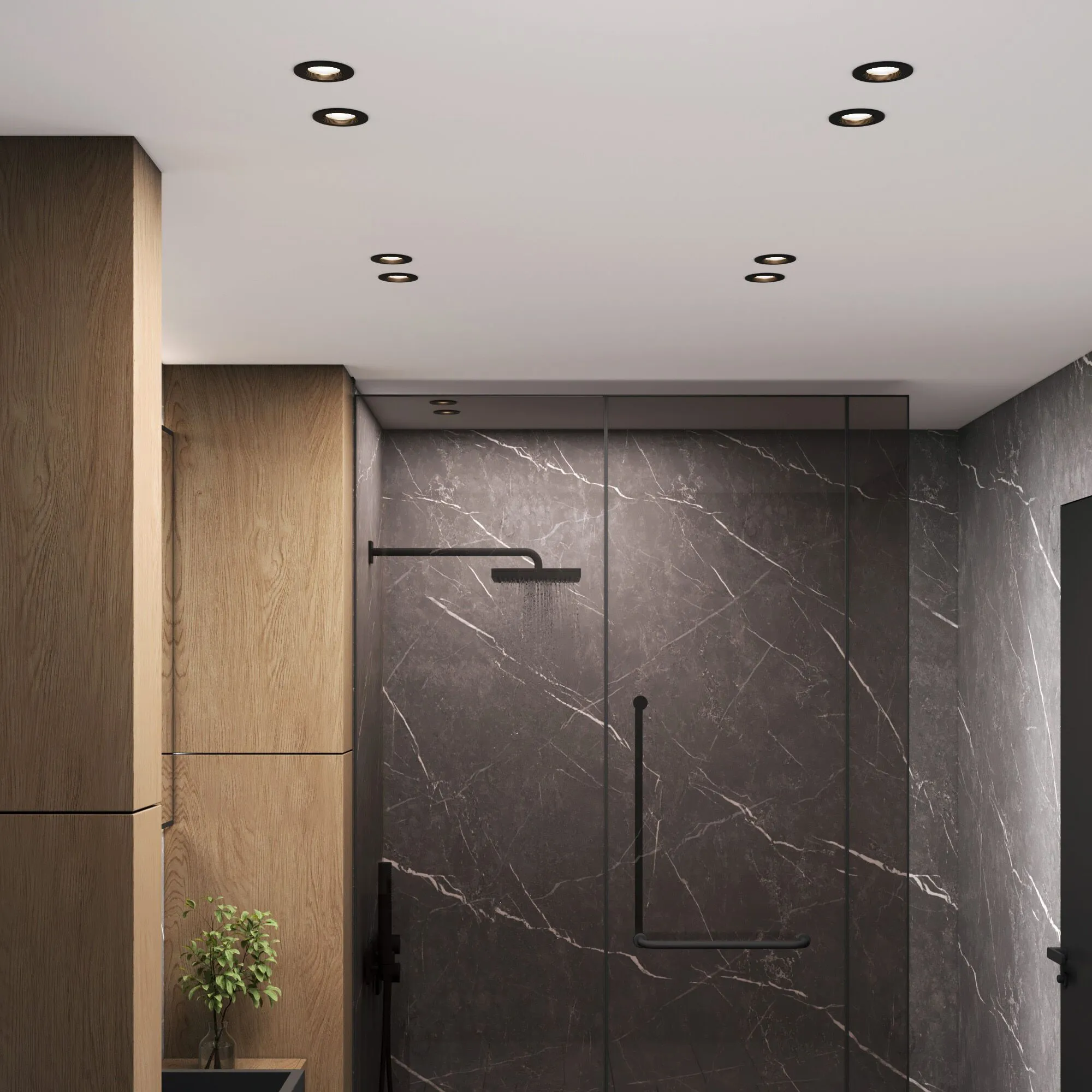 Slim Magnetic Умный трековый светильник 6W 2700-6500K Dim HL01 (черный) 85194/01 - Фото 4