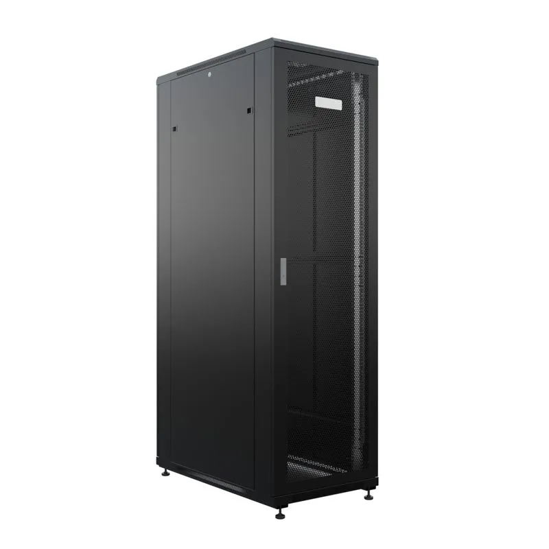 Шкаф напольный 19" 42U 800х1000мм, передняя и задняя дверь с перфорацией, RAL9005 REXANT 04-2364-1