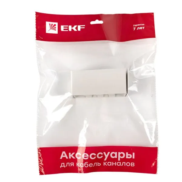 Соединитель (100х40) (2 шт) белый EKF-Plast