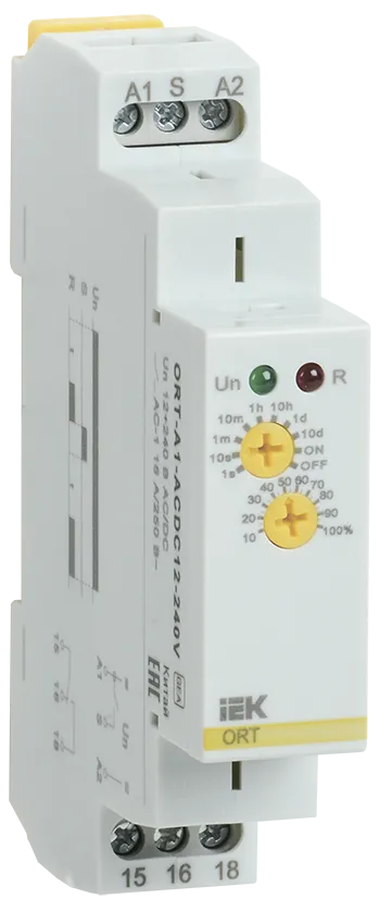 Реле задержки включения ORT 1 контакт 12-240В AC/DC IEK