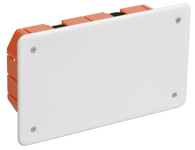 Коробка распаячная КМ41026 для полых стен безгалогенная (HF) 172х96х45мм с саморезами пластиковыми лапками с крышкой IEK