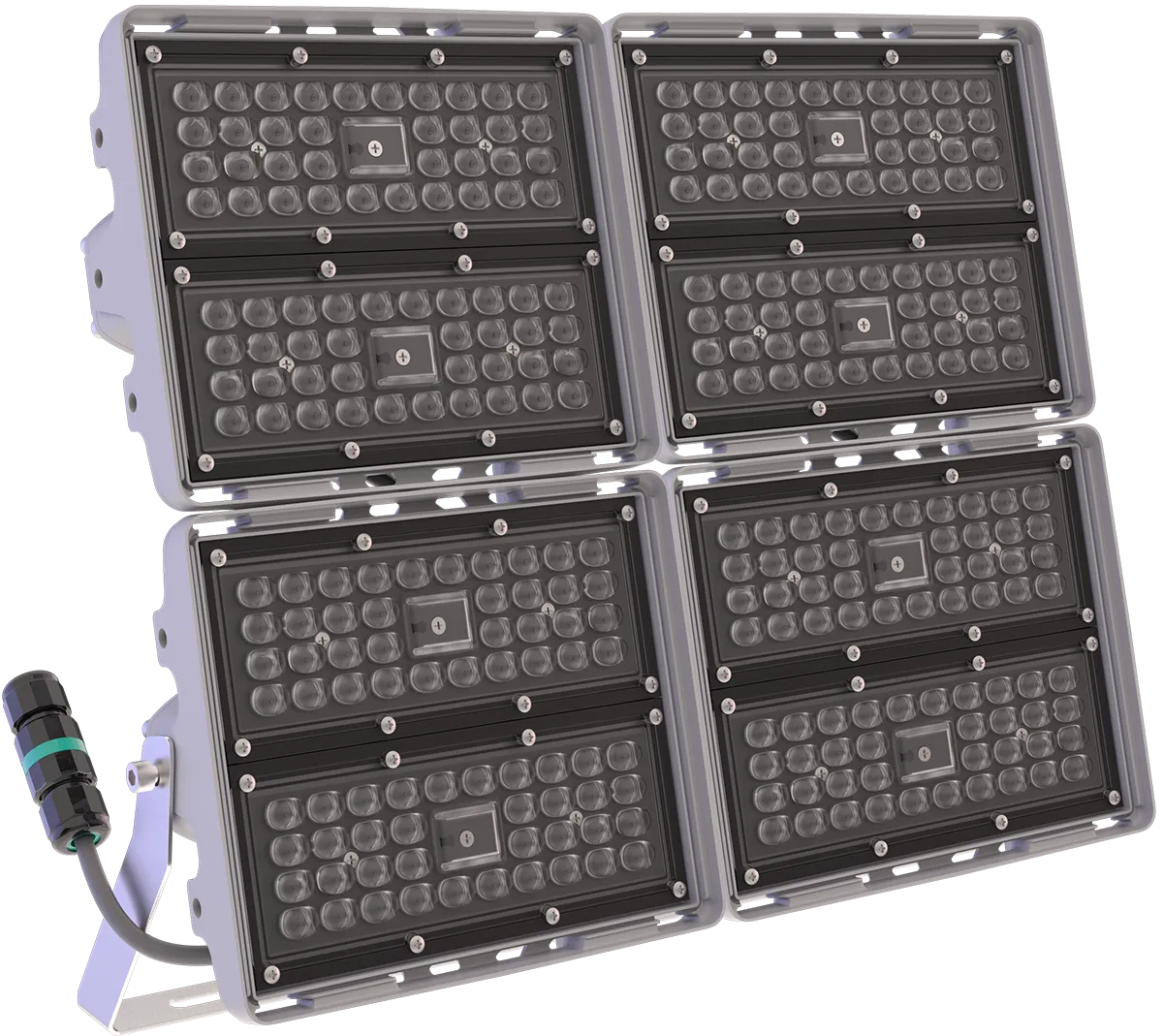 Светильник L-pixel 4/banner/200/К15/750/(R5)/05/MT-KM/I1-C4/220AC IP66 RAL7035 LEDEL