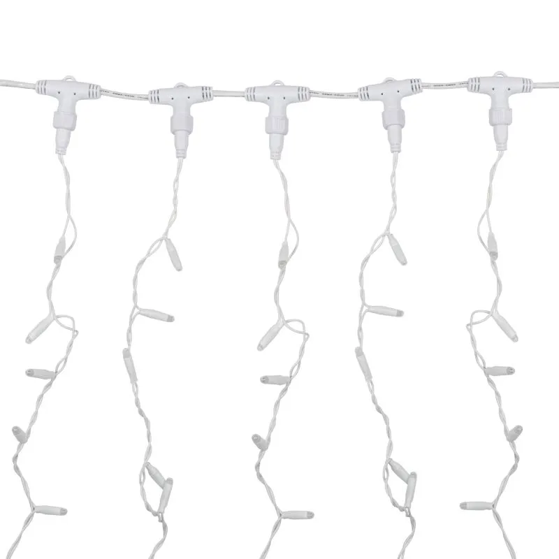 Гирлянда светодиодная Занавес 2х1,5м 360 LED ЖЕЛТЫЙ белый ПВХ IP65 эффект мерцания 230В блок в комплекте NEON-NIGHT - Фото 2