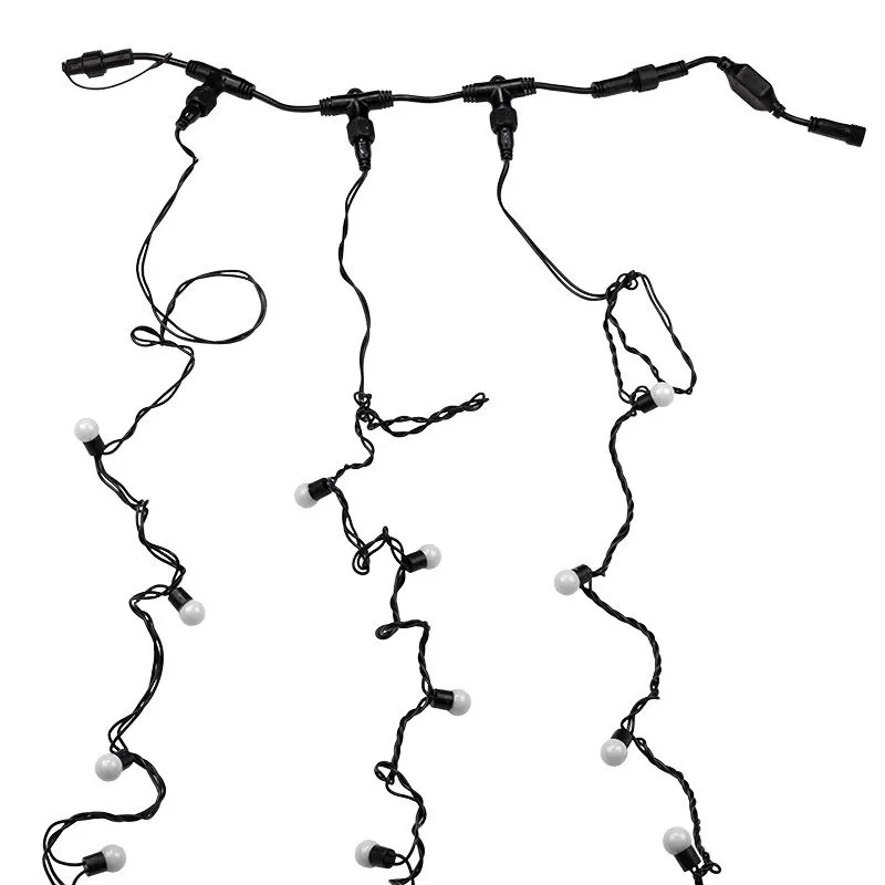 Гирлянда LED ClipLight - МУЛЬТИШАРИКИ 24V, 3 нити по 20 м, медленная смена цвета, цвет диодов RGB - Фото 3