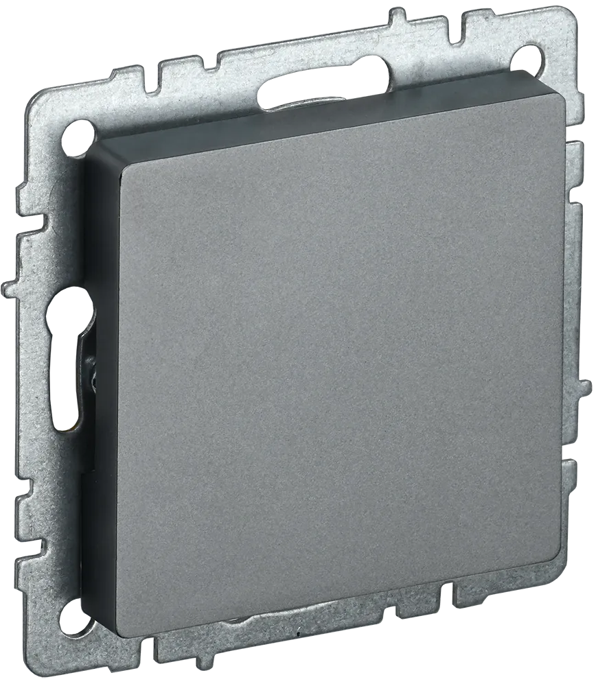 BRITE Заглушка с суппортом МЗ10-БрС сталь IEK BR-PL10-K46