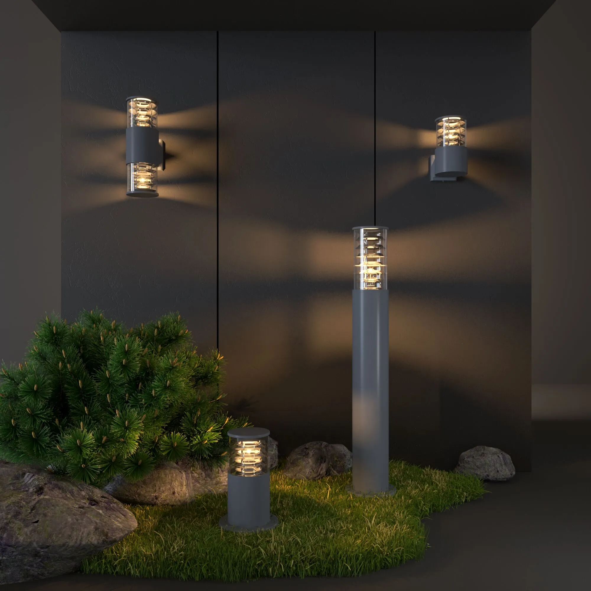 Светильник уличный настенный 1408 TECHNO серый Elektrostandard - Фото 4