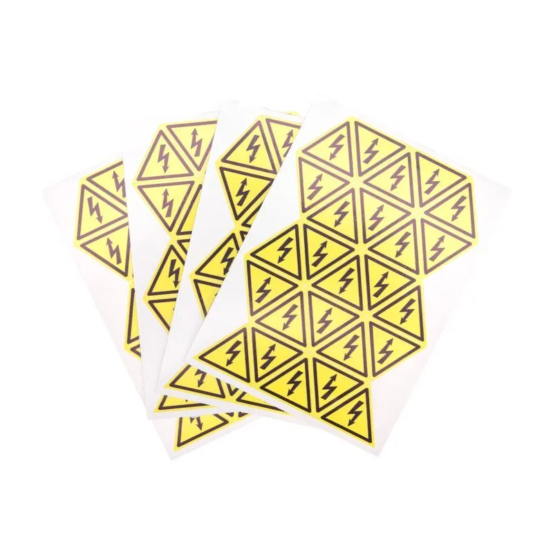 Наклейка знак электробезопасности «Опасность поражения электротоком» 25х25х25мм 100 шт. REXANT 56-0006-1