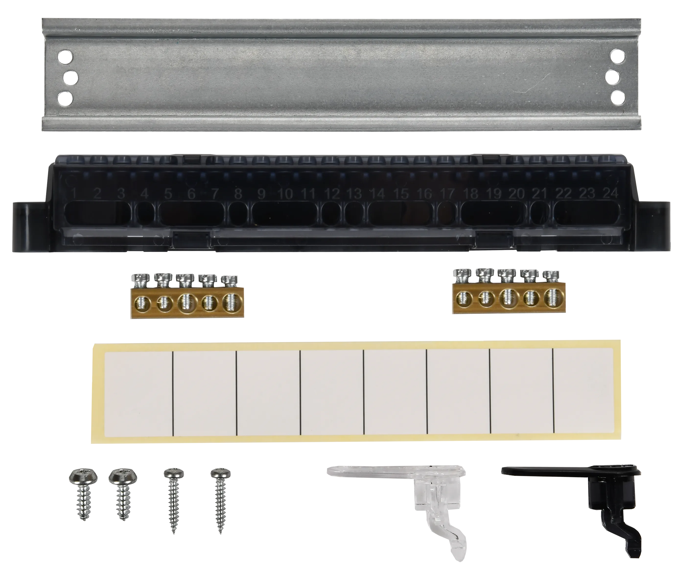 UNION Compact Корпус пластиковый ЩРН-П-8 IP41 черная прозрачная дверь IEK - Фото 3