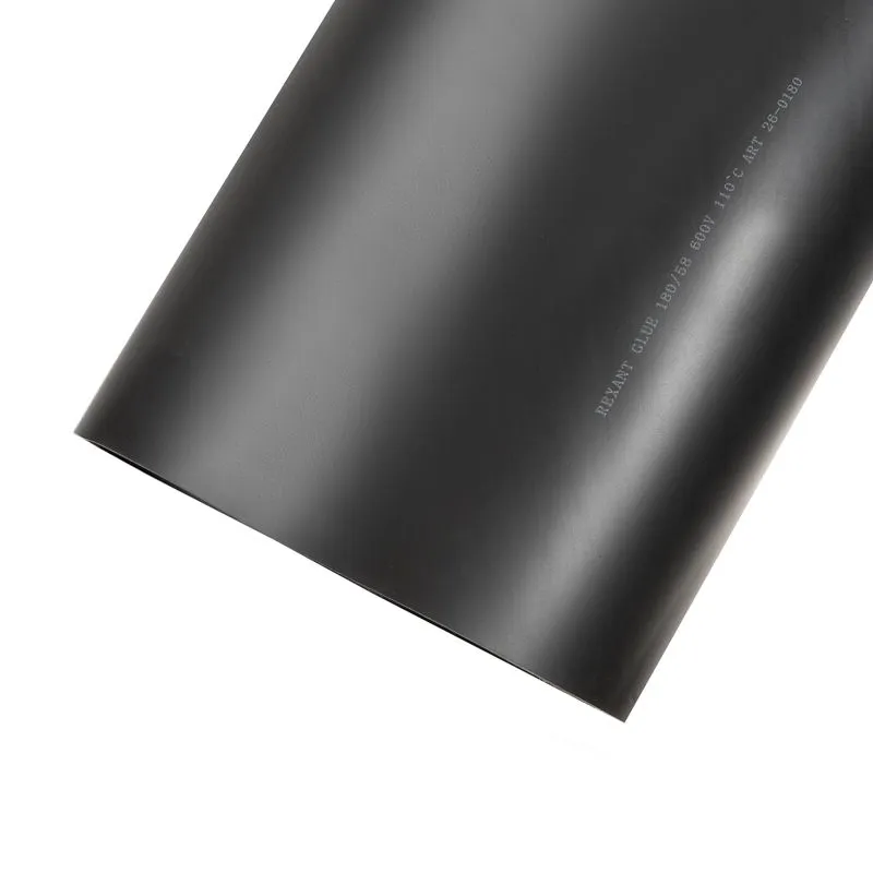 Трубка термоусаживаемая СТТК (3-4:1) среднестенная клеевая 180,0/58,0мм, черная, упаковка 1 шт. по 1м REXANT - Фото 2