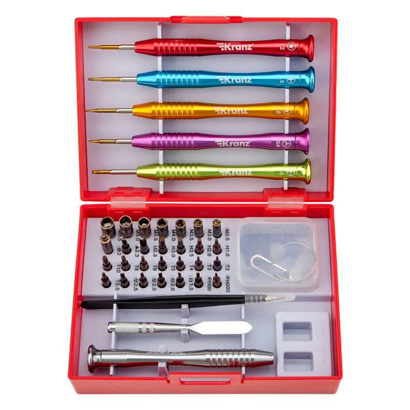 Набор отверток для точных работ 40 предметов KRANZ - Фото 2