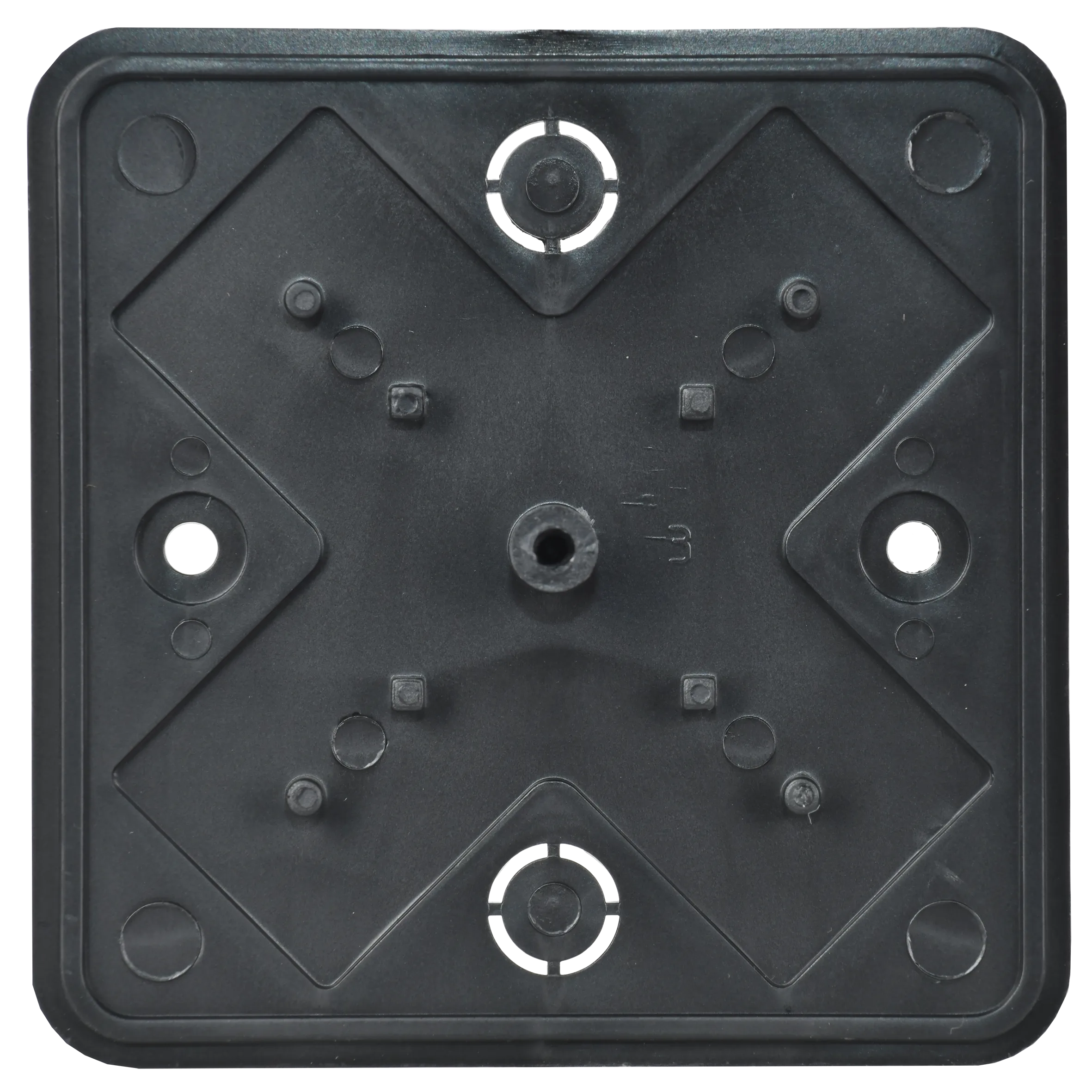 Коробка распаячная КМ для открытой проводки безгалогенная (HF) 75х75х28мм черная (RAL 9005) IEK - Фото 4