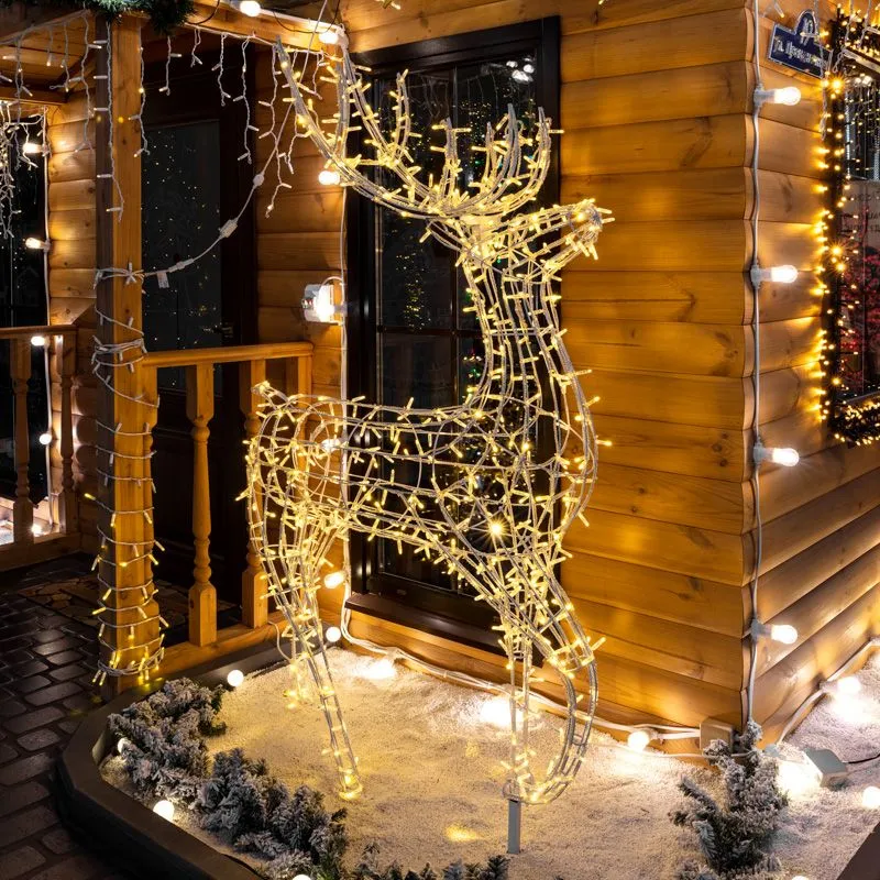Фигура объемная Олень 115х195 см, 528 LED, IP65, цвет свечения теплый белый NEON-NIGHT - Фото 2