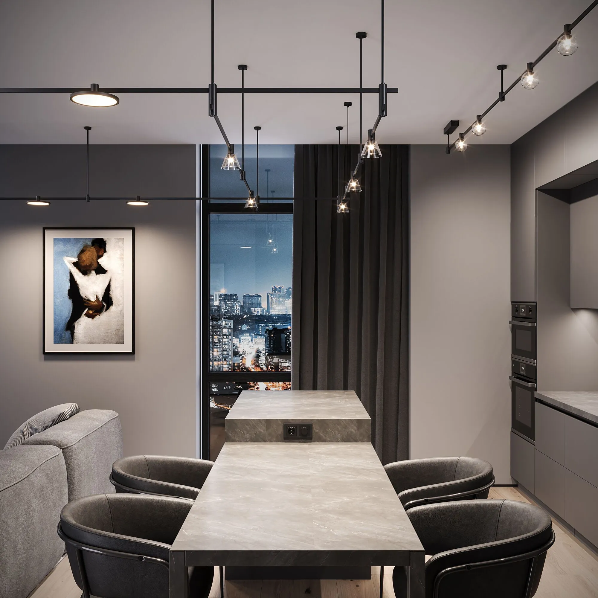 Esthetic Magnetic Трековый светильник 3W 3000K (чёрный) 85118/01 - Фото 4